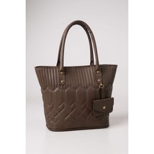 Daisy Baags Co. Kapitone Desenli Kadın Omuz Çantası - Mini Cüzdan Detaylı