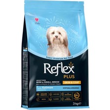 Reflex Plus Mini Adult 3kg Somonlu Skin Coat Hipoalerjenik Deri Tüy Sağlığı Ufak Irk Köpek Maması