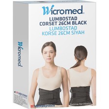 Çok Fonksiyonlu Bel Korsesi, Siyah, 26CM, 105-140CM Bel Çevresi, Standart