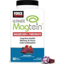 Force Factor Ultimate Magtein Magnesium(Magnezyum) L-Threonate Cognitive Function Focus Memory 60