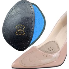 Siyah Hakiki Deri Ayakkabı Numara Küçültme Pedi, Kaydırmaz Tabanlı Stiletto Için