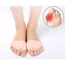 5 Parmak Makaralı Ayırıcı, Konforlu Silikon Gömlek, Ayak Sağlığı Destek