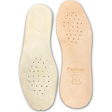 Nefes Alan, Terletmeyen, %100 Deri Ortopedik Lateks Tabanlık, 1 Çift