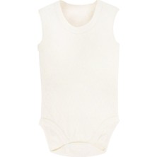 Sema Baby Jakarlı Askılı Badi (Body) - Beyaz 0-3 Ay