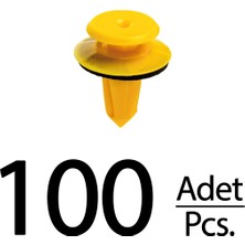 Alpha Auto Part  Toyota Nissan Citroen Skoda Land Rover Için Kapı Döşeme Klips - 100 Adet