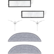 Ropalde Roborock S8 Maxv Ultra Robot Süpürge Uyumlu Hepa Filtre, Yan Fırça, Mop Bezi Yedek Seti-6 Parça
