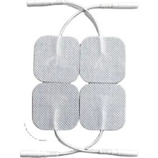 4'lü Kablolu Kare Tens Pedi 5x5 Yedek Elektrot Seti