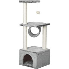 Feyza Design Kedi Tırmalama Tahtası, 35X35X102CM, Sağlam ve Eğlenceli Tasarım