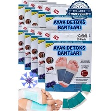 100 Adet Ayak Detoks Bandı Peygamber Çiçeği Özlü Sağlıklı Detoks Seti