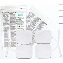 Kablolu Tens Cihazı Yedek Elektrot 5CMX5CM, 4'lü Paket, Uyumlu Model
