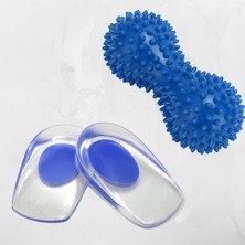 Yumuşak Silikon Topukluk ve Ayak Masaj Topu, Rahatlatıcı ve Konforlu Kullanım