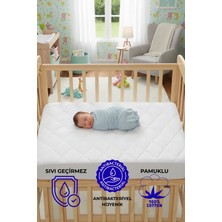 Semay Tekstil Pamuklu, Sıvı Geçirmez Bebek ve Çocuk Yatak Koruyucu Alez, Beşik, Kreş, Anaokulu Alezi