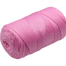 Makrome Ipi 3mm Polyester Pembe