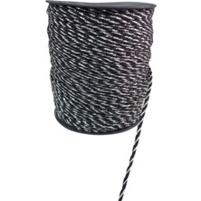 Bileklik Ipi, Hediye Paketleme Ipi, Şans, Bereket, Aşk, Şifa, Güç 10 mm Pamuk  10 Metre Siyah