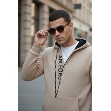 Buratti Kanguru Cepli Fermuarlı Kapüşon Yaka Slim Fit Sweat Erkek Sweat 575707