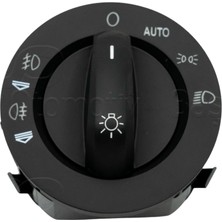 Audı Q7 (4lb)  04-11 Arası Uyumlu Far Anahtarı Krom Ön-Arka Sisli Otomatik Farlı 4F1941531D Wısco