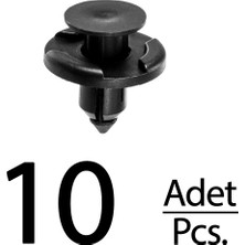 Alpha Auto Part Mazda Için Tampon Davlumbaz Klips - 10 Adet