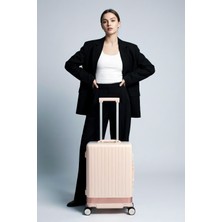 Zeplin Aura Pc Policarbon Kabin Boy Valiz Pembe