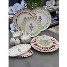 48 Parça Garden Bone Porselen Kahvaltı Takımı