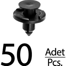 Alpha Auto Part Nissan Mitsubishi Subaru Için Tampon Davlumbaz Klips - 50 Adet
