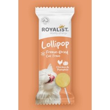 Royalist Lollipop Freeze-Dried Kedi Ödülü - 4'lü Paket Tavuk & Balkabağı