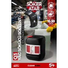 Cleanturk Q3 Metal Yüzey ve Tekstil Için Yağ Sökücü – Hızlı Etki, Uçucu ve Kalıntı Bırakmaz! 5 kg