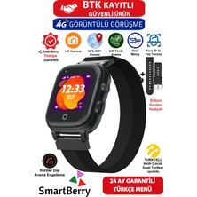 Z40 Görüntülü Yüz Tanıma Gps Wifi Çocuk Takip Saati Siyah