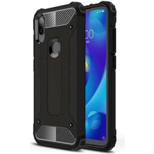 Kilifone - Xiaomi Mi Play Uyumlu - Kılıf Çift Katman Koruyucu Crash Military Tank Kılıf - Siyah
