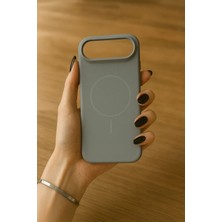 Fabron Apple Iphone 17 Air Uyumlu Magsafe Lansman Kir Tutmaz Silinebilir Içi Kadife Telefon Kılıfı