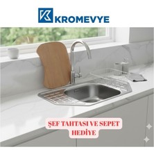 EC-161 Paslanmaz Çelik Mutfak Evyesi 49X78