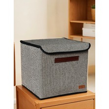 Luxway Home 2'li Fileli ve Filesiz Kirli Çamaşır Dolap Içi Oyuncak Düzenleyici Saklama Sepeti Seti 37X40