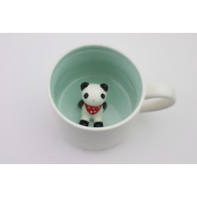 Palto Tasarım Panda Figürlü (Içi Figürlü) - Hediye Seramik Kupa