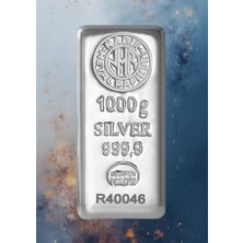 1.000 Gram Külçe Gümüş - 999,9 | Sertifikalı