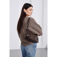 Shule Bags Loop Halka Detaylı Baget Çanta Kahve
