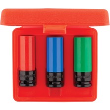 İzeltaş 1/2 Havalı Alaşımlı Jant Lokma Takımı 3'lü Set (17-19-21 Mm)