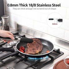 Storemax Siyah Silikon Uçlu Mutfak Maşası - 23 Cm, Asma Kilit Sistemli Paslanmaz Çelik Sap, Kolay Kavrama, Mangal, Salata, Makarna, Barbekü, Kamp Için Uygun