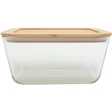 Storemax Bamboo Dikdörtgen Saklama Kabı 3050 Cc, Tekli