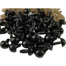 Storemax Saf Siyah 50 Çift 16 mm Kilitli Göz