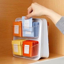 Storemax Şeffaf Çıkarılabilir Kutular, Dolap Veya Kiler Depolama ile Çay Standı Çay Poşeti Düzenleyici Caddy, 80-Çanta