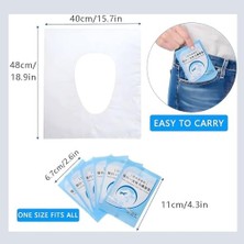 Storemax Tek Kullanımlık Klozet Kapağı, 100 Adet Şeffaf Tek Kullanımlık Klozet Kapakları, Ayrı Ayrı Paketlenmiş Taşınabilir Klozet Kapakları, Yüksek Hızlı Trenler ve Halka Açık Tuvaletler Için