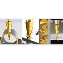 Storemax Kademeli Matkap Ucu, Hss, Titanyum Nitrür Kaplamalı, 4-12 Mm, Metal, Sac, Alüminyum, Plastik Için, Uzun Ömürlü, Pürüzsüz, Delik Açma, Yüksek Performans, Tüm Matkaplara Uyumlu