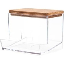 Storemax Ahşap Kapaklı Pamuklu Çubuk