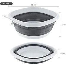Storemax Pazar Kapısı Katlanır Badya Akordiyon Silikon Leğen (Badya Set (10-5-2,7) Litre)