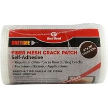 Storemax Red Devil 1226 Onetime Fiber Mesh Çatlak Yama 15,24 cm x 75' Duvar Onarım Kumaş, Beyaz
