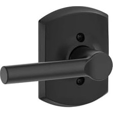 Storemax F170 Brw 622 Grw Broadway Kapı, Greenwich Döşeme, Tek Taraflı Dönmeyen Kukla Kapı Kolu, Mat Siyah