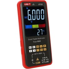 Storemax UT122/UT121A/B Smart Digital Multimeter Rms Voltage Frequency Dual Display Ncv Lıve Auto 6199 Count Meter (UT122)