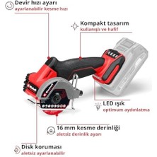 Storemax Professional Akülü Kesme Taşlama Makinesi Tp-Co 18/76-C Li Bl-Solo (18 V, Kömürsüz, 76 mm Disk Çapı, 16 mm Kesme Derinliği, Derinlik Ayarı, 4x Kesme Diski Dahil, Akü Dahil Değildir)