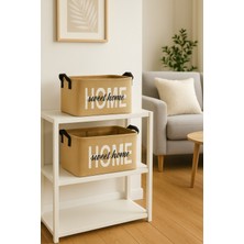 Luxway Home 2'li Home Set Jüt, Dolap Içi Çamaşır Çocuk Odası Oyuncak Düzenleyici Katlanır, Saklama Sepeti Organizer