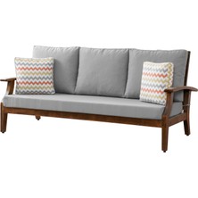 Joy Bahçe Koltuğu - Ceviz - Üçlü