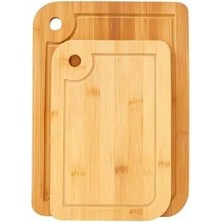 Storemax 2’li Bambu Kesme Tahtası Seti – Doğal ve Dayanıklı Ahşap Mutfak Panosu – Bıçak Dostu Yüzey, Hijyenik ve Çizilmeye Dayanıklı – Et, Sebze, Meyve ve Ekmek Için Çok Amaçlı Kullanım – Kolay Temizlenebilir